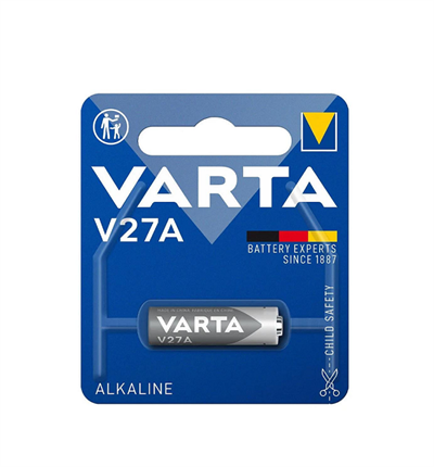 Varta 27A 12V V27 Alkalin Kumanda Pili  Oto Alarm ve Uzaktan Kumanda PiliVarta 27A 12v V27 Alkalin Kumanda PiliAlkalin Piller