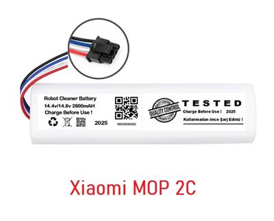Xiaomi Mijia Mop 2C 14.4V 2600mAH Robot Süpürge Pili