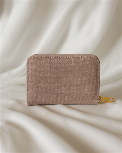 Luna Parlak Simli Fermuarlı Cüzdan