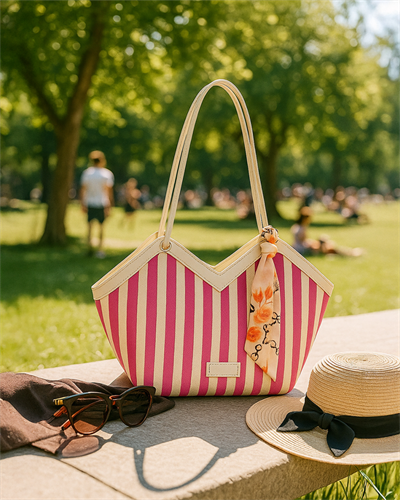 Siesta Pink Shopper Kumaş Çanta
