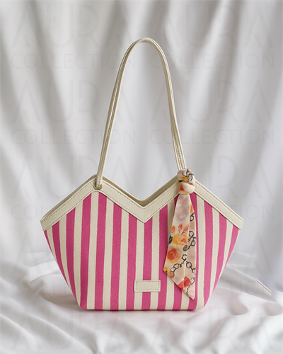 Siesta Pink Shopper Kumaş Çanta
