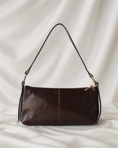 Venice Suni Deri Baget Omuz Çantası