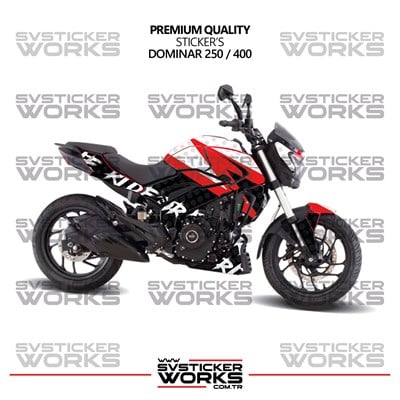 Bajaj Dominar 250 / 400 Kaplama Sticker Ride Or Die Design Motor Kaplama Modeli Hazır Kit Tüm Modeller Uyumlu 