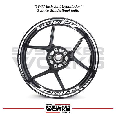 Bajaj Dominar Jant Sticker Dış Ve İç Set Sticker Jant Şeridi