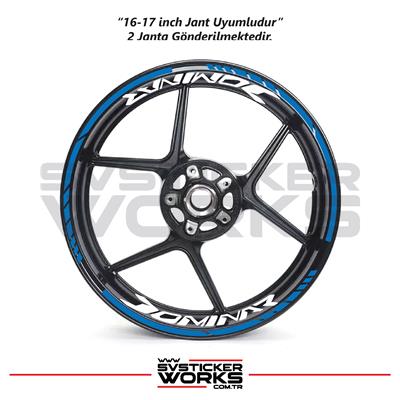 Bajaj Dominar Jant Sticker Dış Ve İç Set Sticker Jant Şeridi