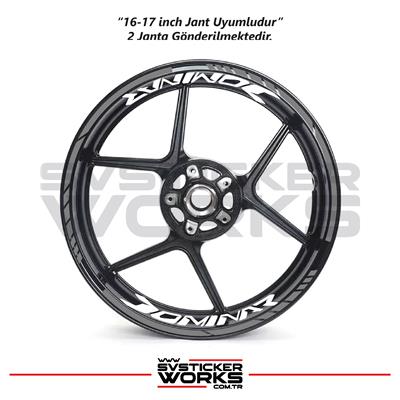 Bajaj Dominar Jant Sticker Dış Ve İç Set Sticker Jant Şeridi
