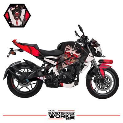 BAJAJ NS200 Kaplama Sticker Katana Girl Motor Kaplama Modeli Hazır Kit 