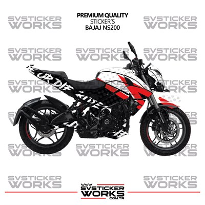 Bajaj Ns200 Kaplama Sticker Ride Or Die Design Motor Kaplama Modeli Hazır Kit Tüm Modeller Uyumlu 