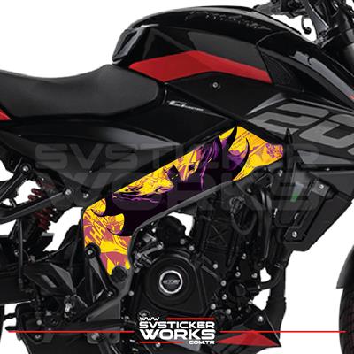 BAJAJ NS200 Orta Şase Kaplama Modeli Batman Desen