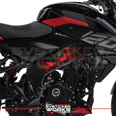 BAJAJ NS200 Orta Şase Kaplama Modeli Punisher Desen