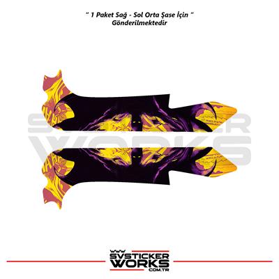 Bajaj Pulsar RS200 Orta Şase Kaplama Batman Desen Sticker