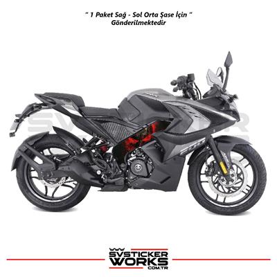 Bajaj Pulsar RS200 Orta Şase Kaplama Punisher Desen Sticker