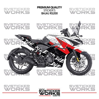 Bajaj Rs200 Kaplama Sticker Ride Or Die Design Motor Kaplama Modeli Hazır Kit Tüm Modeller Uyumlu 