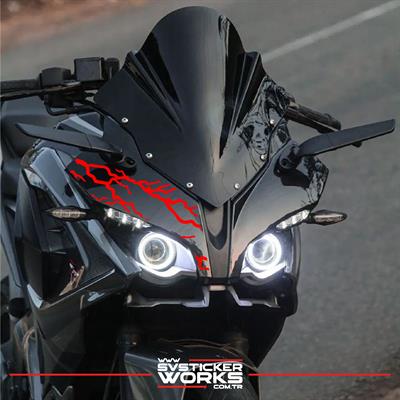Bajaj RS200 Ön Kafa Sticker Şimşek Modeli