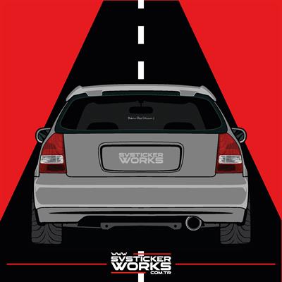 Bakma Öyle Doluyum Sticker Yazı Araba Motosiklet Cam Etiket Sticker 20cm