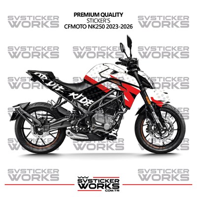 CFMOTO 250NK Kaplama Sticker Ride Or Die Design Motor Kaplama Modeli Hazır Kit 2023-2026 Uyumlu 