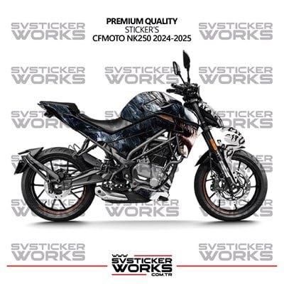 CFMOTO 250NK Kaplama Sticker Venom Design Motor Kaplama Modeli Hazır Kit Tüm Modeller Uyumlu 