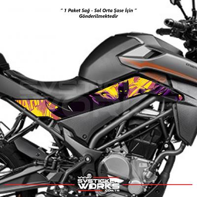 CFMOTO 250NK Orta Şase Kaplama Batman Desen Sticker