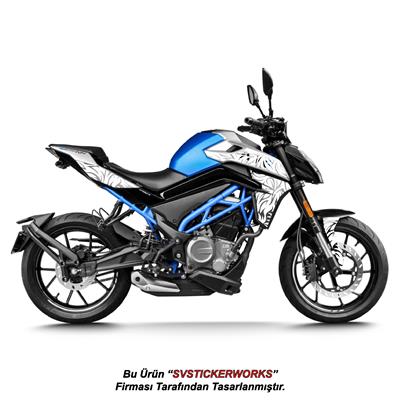 CFMOTO 250NK Orta Tattoo Desen (Dövme) Sticker Set Sağ ve Sol (Yeni Kasa Uyumlu)