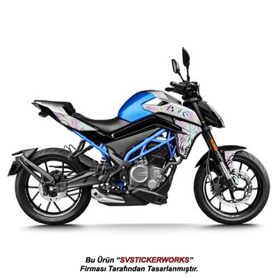 CFMOTO 250NK Orta Tattoo Desen (Dövme) Sticker Set Sağ ve Sol (Yeni Kasa Uyumlu)