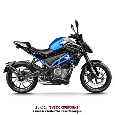 CFMOTO 250NK Orta Tattoo Desen (Dövme) Sticker Set Sağ ve Sol (Yeni Kasa Uyumlu)