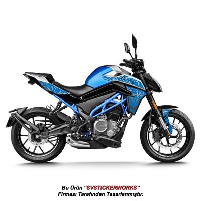 CFMOTO 250NK Orta Tattoo Desen (Dövme) Sticker Set Sağ ve Sol (Yeni Kasa Uyumlu)