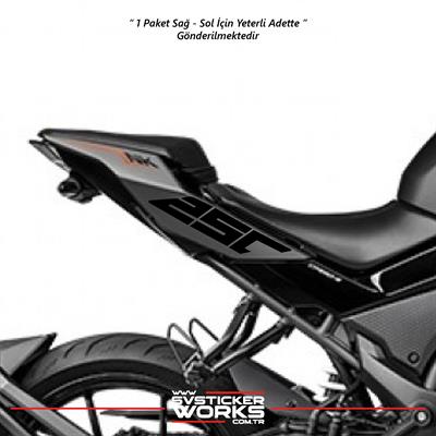 CFMOTO 250NK Sticker Arka Kuyruk Üzeri Sağ Sol 250 Yazısı 
