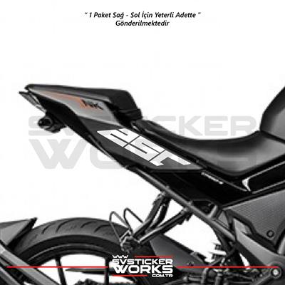 CFMOTO 250NK Sticker Arka Kuyruk Üzeri Sağ Sol 250 Yazısı 