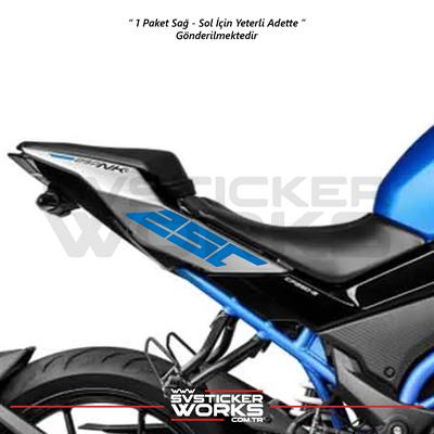 CFMOTO 250NK Sticker Arka Kuyruk Üzeri Sağ Sol 250 Yazısı 