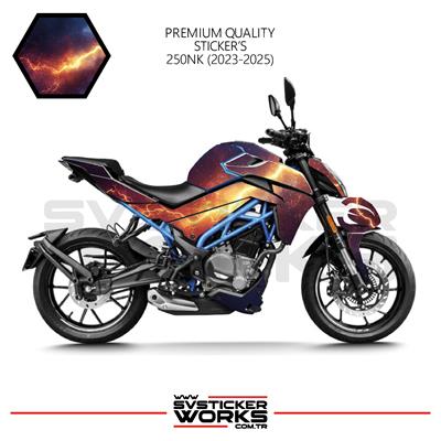 CFMOTO 250NK Sticker Kaplama Şimşek Motor Kaplama Modeli Hazır Kit 2023 / 2025 Uyumlu