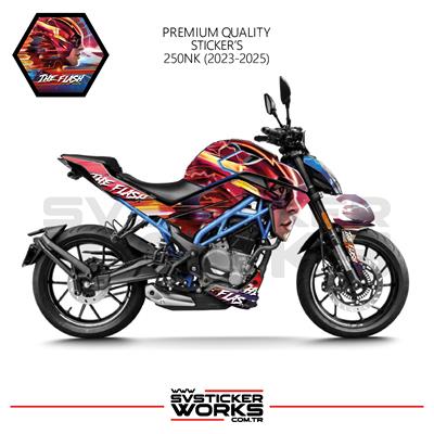 CFMOTO 250NK Sticker Kaplama The Flash Motor Kaplama Modeli Hazır Kit 2023 / 2025 Uyumlu