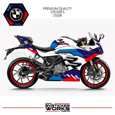 CFMOTO 250SR Kaplama BMW HP4 Desen Motor Kaplama Modeli Hazır Kit 