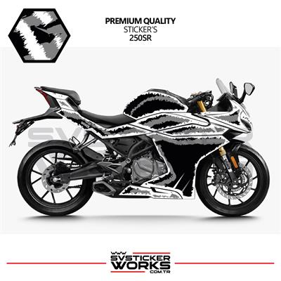 CFMOTO 250SR Kaplama Sticker Air Brush Motor Kaplama Modeli Hazır Kit Tüm Modeller Uyumlu