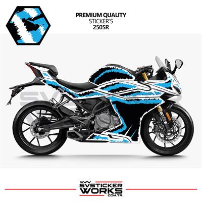 CFMOTO 250SR Kaplama Sticker Air Brush Motor Kaplama Modeli Hazır Kit Tüm Modeller Uyumlu