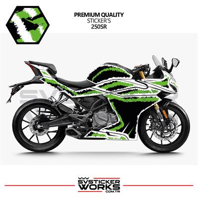CFMOTO 250SR Kaplama Sticker Air Brush Motor Kaplama Modeli Hazır Kit Tüm Modeller Uyumlu