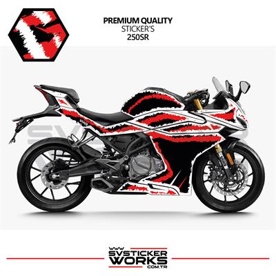 CFMOTO 250SR Kaplama Sticker Air Brush Motor Kaplama Modeli Hazır Kit Tüm Modeller Uyumlu