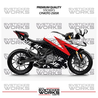 CFMOTO 250SR Kaplama Sticker Ride Or Die Design Motor Kaplama Modeli Hazır Kit Tüm Modeller Uyumlu 