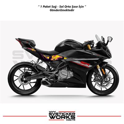 CFMOTO 250SR Orta Şase Kaplama Batman Desen Sticker