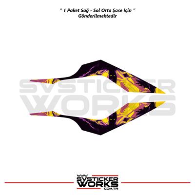 CFMOTO 250SR Orta Şase Kaplama Batman Desen Sticker