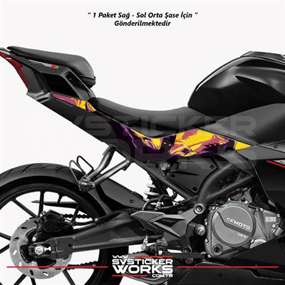 CFMOTO 250SR Orta Şase Kaplama Batman Desen Sticker