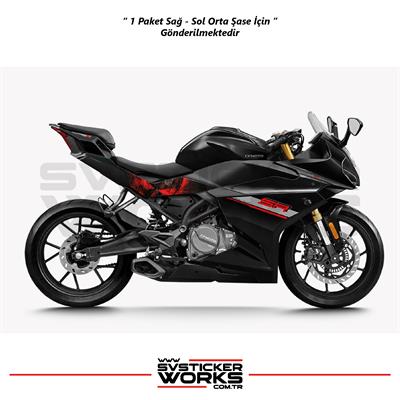 CFMOTO 250SR Orta Şase Kaplama Punisher Desen Sticker