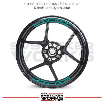 CFMOTO 250SR Sticker Jant İçi Yazı 8li Sticker Set