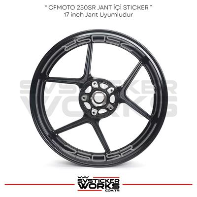 CFMOTO 250SR Sticker Jant İçi Yazı 8li Sticker Set