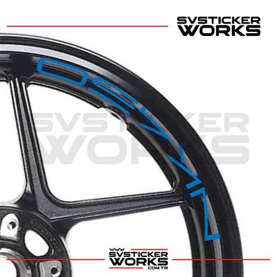 CFMOTO 450NK Jant Sticker Jant İç Yazı 8li Set Sticker Etiket