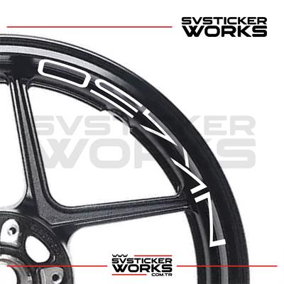 CFMOTO 450NK Jant Sticker Jant İç Yazı 8li Set Sticker Etiket