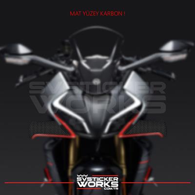 CFMOTO 450SR Kanat Kaplama Kanat Sticker Karbon Desen Yüksek Kalite Folyo