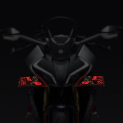 CFMOTO 450SR Kanat Kaplama Kanat Sticker Punisher Desen Yüksek Kalite Folyo Baskı