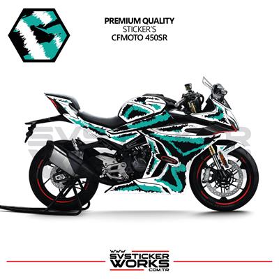 CFMOTO 450SR Kaplama Sticker Air Brush Motor Kaplama Modeli Hazır Kit Tüm Modeller Uyumlu