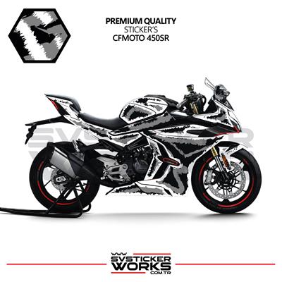 CFMOTO 450SR Kaplama Sticker Air Brush Motor Kaplama Modeli Hazır Kit Tüm Modeller Uyumlu