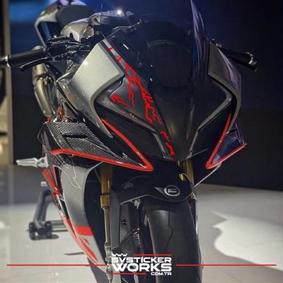 CFMOTO 450SR Ön Kafa Sticker Şimşek Modeli 
